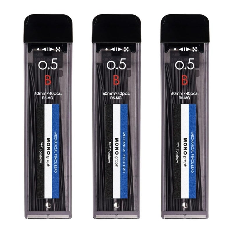 Tombow قلم رصاص تومبو MG ECG-320، 0.02 بوصة (0.5 مم)، B (حافظة مزدوجة مع سحب واحد/جملة)، MONO Mono Graph - Image 1